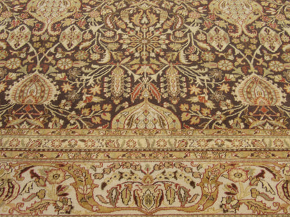 Fine Persian Haji Jalili rug corner detail