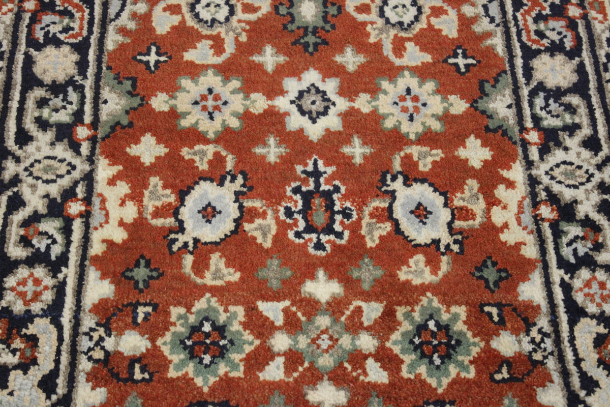 Full view of Tribal Indo Heriz rug