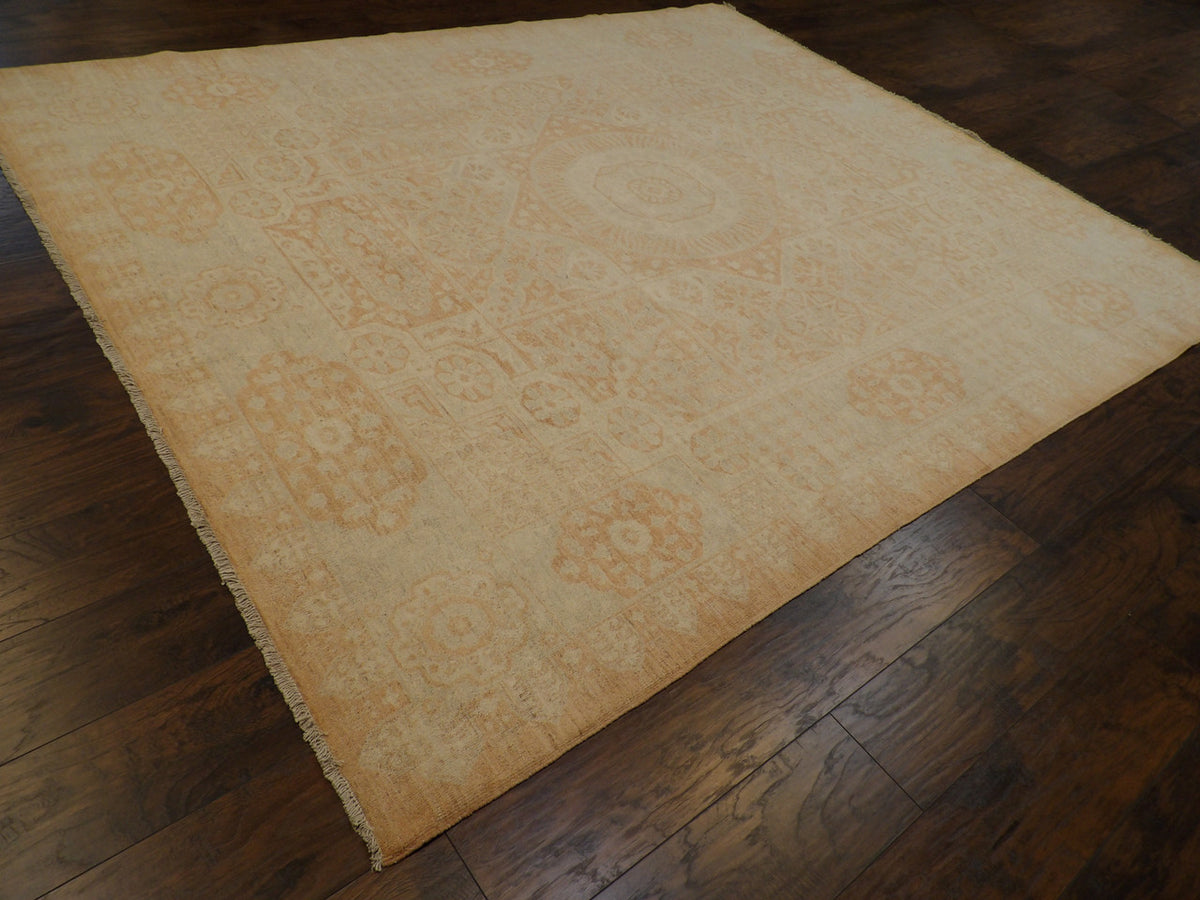 Full view of Oushak Mamluk rug