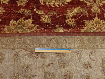 Chobie Oushak / Peshawar hand-knotted wool rug in Rust, 12'0" x 15'0", SKU w743