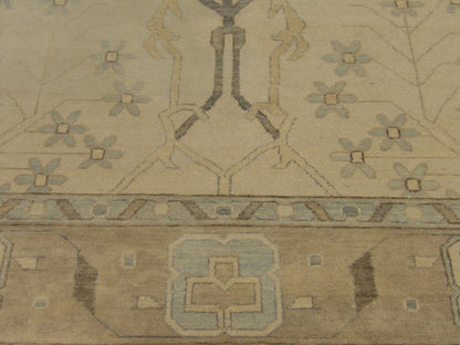 Turk Anatolian Oushak Wash rug border detail