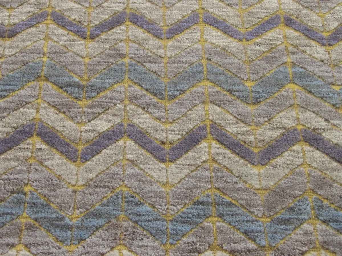 Back of Moroccan hand-knotted rug