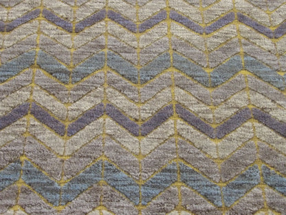 Back of Moroccan hand-knotted rug