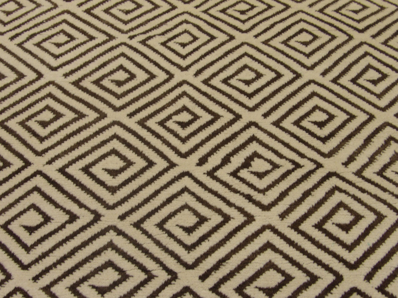 Back of Moroccan hand-knotted rug