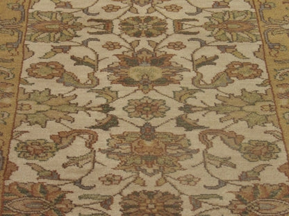Back of Jaipur Kashan Antique Wash hand-knotted rug