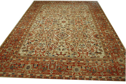 Close-up of wool pile, Beige rug