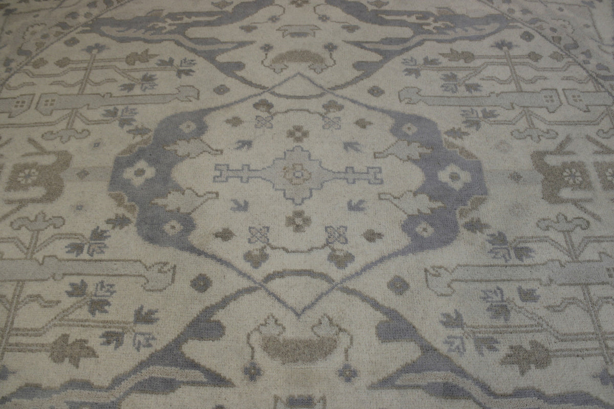 Full view of Oushak Indo Ziegler rug
