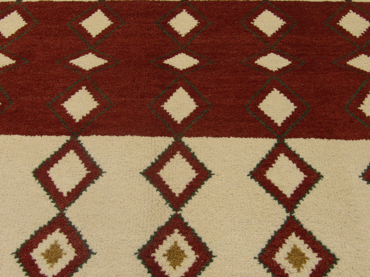 Back of Moroccan Tulu Thick Pile hand-knotted rug