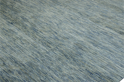 Back of Modern Grass Design hand-knotted rug