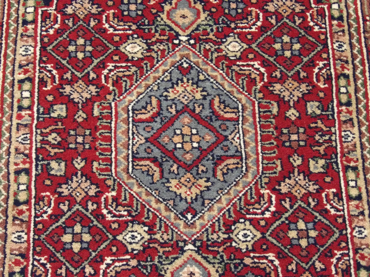 Back of Fine Persian Bidjar hand-knotted rug