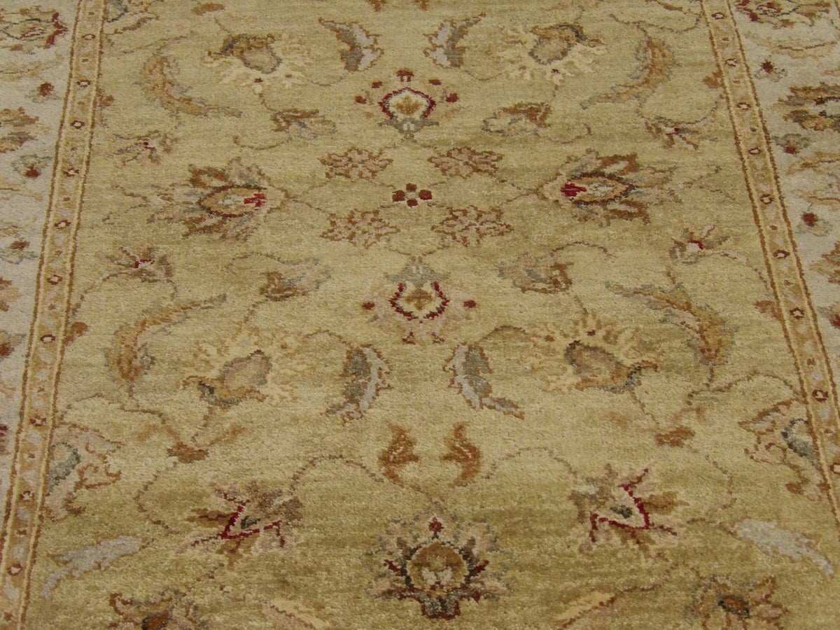 Traditional hand-knotted wool rug in Blue, 3'1" x 5'1", SKU w112