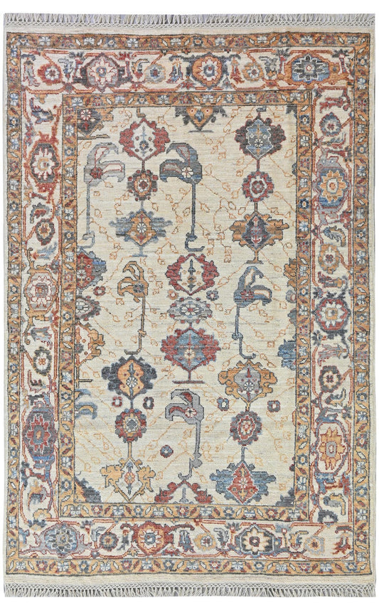 Anatolian Design  Wool Hand Knotted Rug 6'03''x9'01''  - AR79950