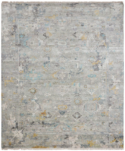 Transitional Hand Knotted Rug Wool & Silk - KKH3490