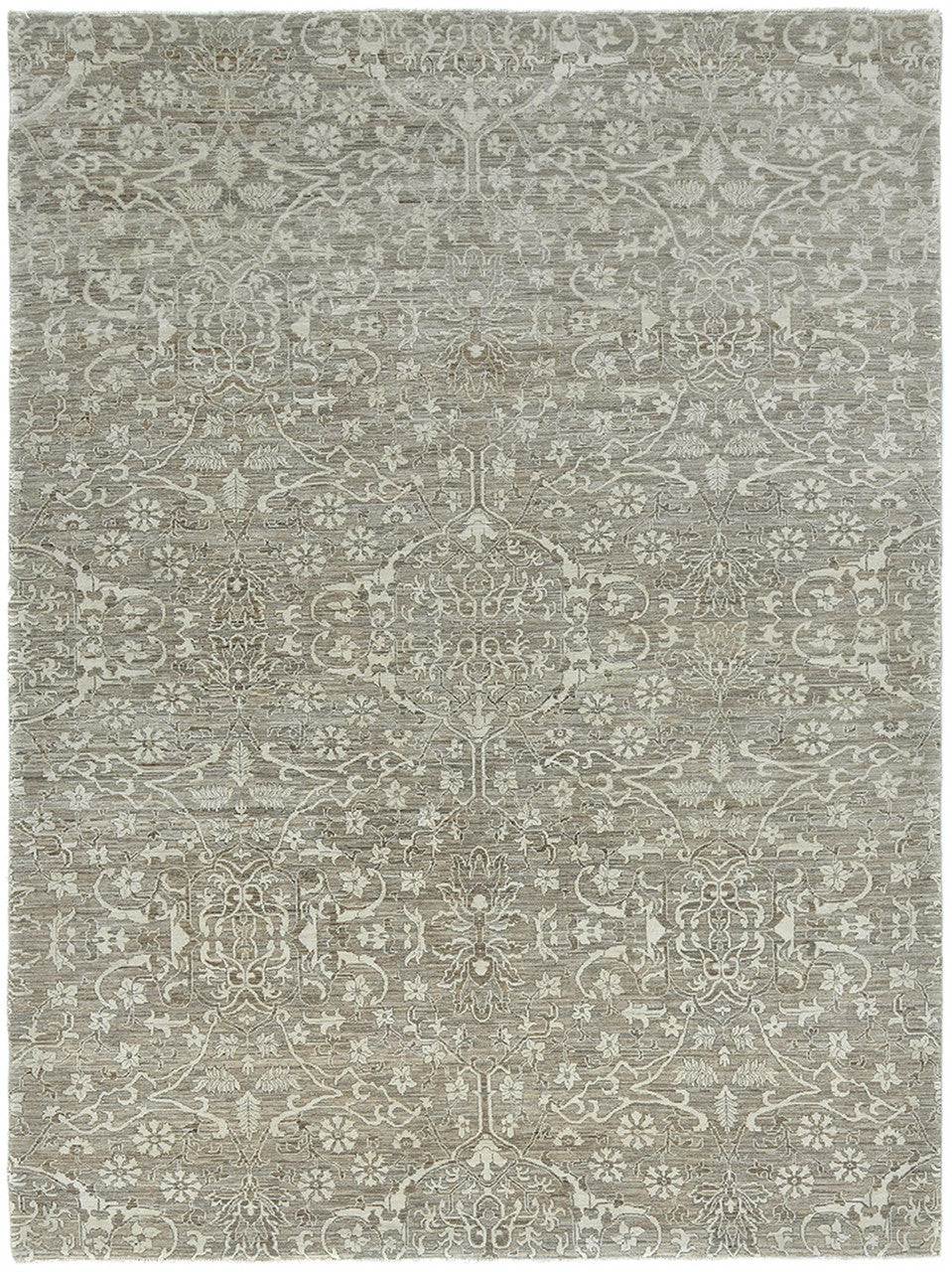 Grey 8'11" x 12'0" Oushak Chobie Hand knotted Wool Rug - Sku: ART92362