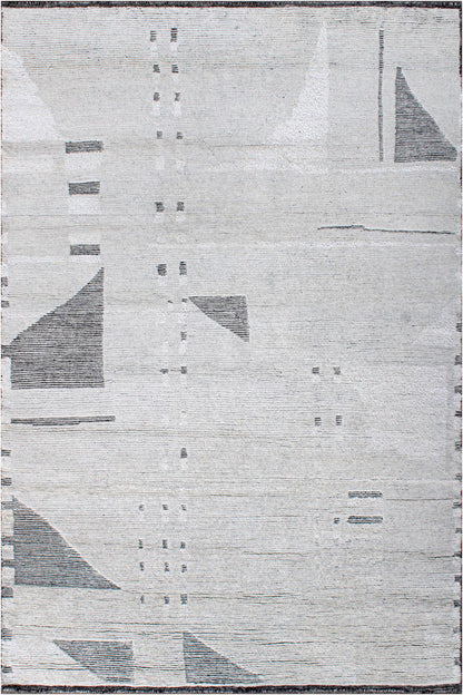 Atlas Collection Wool And Silk Handknotted Rug 6'01" X 8'10" -Art82493