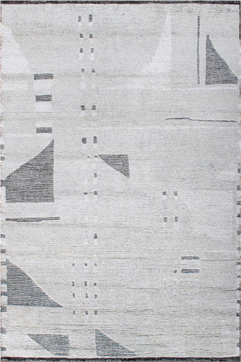 Atlas Collection Wool And Silk Handknotted Rug 6'01" X 8'10" -Art82493