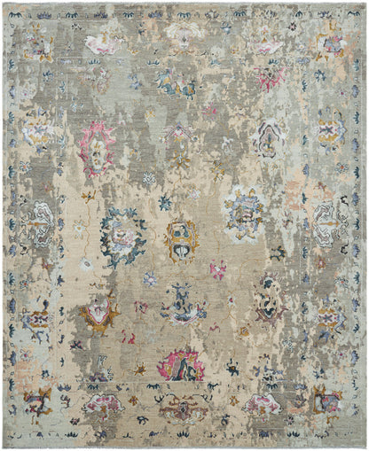 Transitional Hand Knotted Rug Wool & Silk - KKD11430