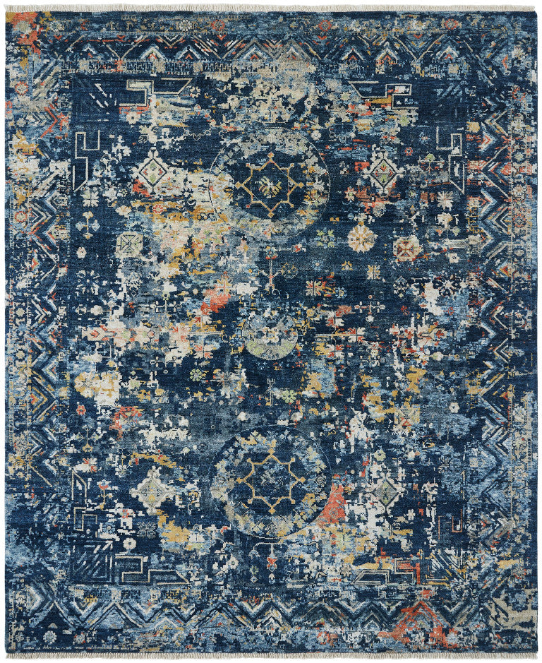 Transitional Hand Knotted Rug Wool & Silk - KKH3520