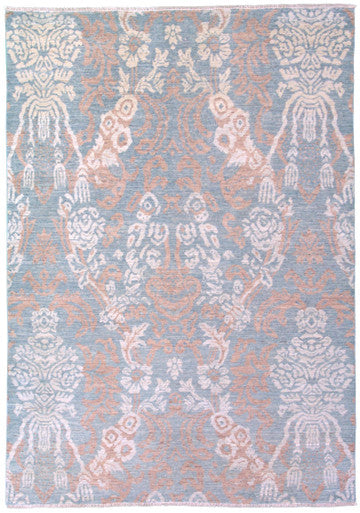 Indigo Collection Fabric Wash Handknotted Rug 4'00" X 5'09" -Art28766