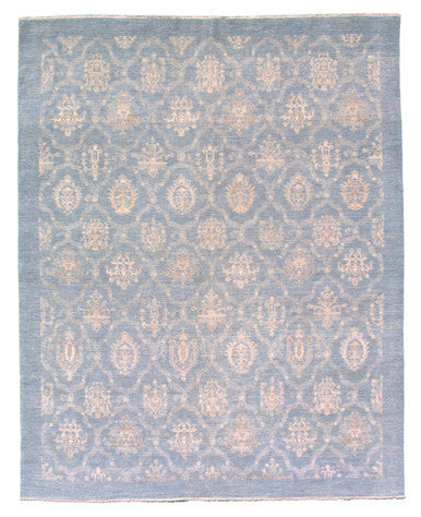 Indigo Collection Fabric Wash Handknotted Rug 7'10" X 9'11" -Art27556