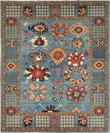 Tribal Fine Serapi Wool Hand Knotted Rug 8'00''x9'08''  - AR89955