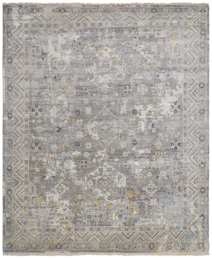 Transitional Hand Knotted Rug Wool & Silk - KKH3500