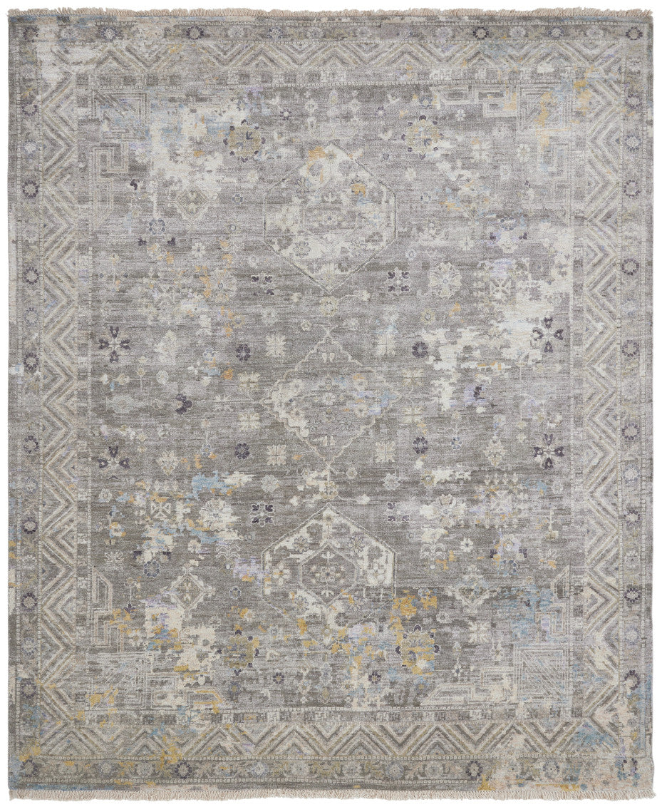 Transitional Hand Knotted Rug Wool & Silk - KKH3500