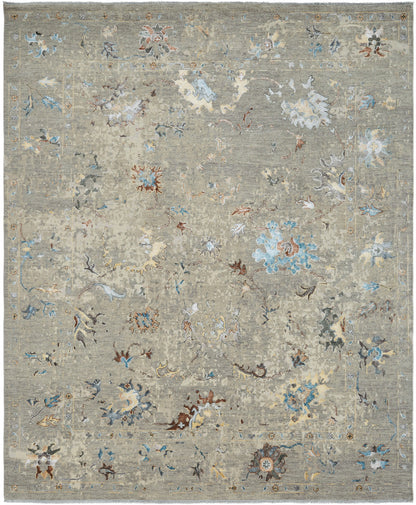 Transitional Hand Knotted Rug Wool & Silk - KKD11450