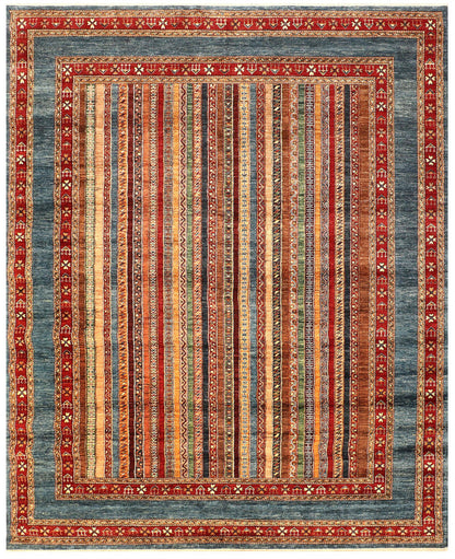 Tribal Nomad Vege Dye Wool Hand Knotted Rug 8'03''x10'02''  - AR79522