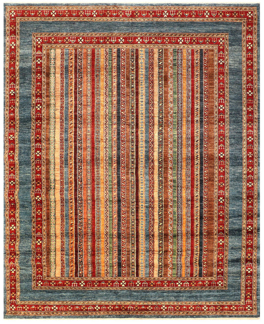 Tribal Nomad Vege Dye Wool Hand Knotted Rug 8'03''x10'02''  - AR79522