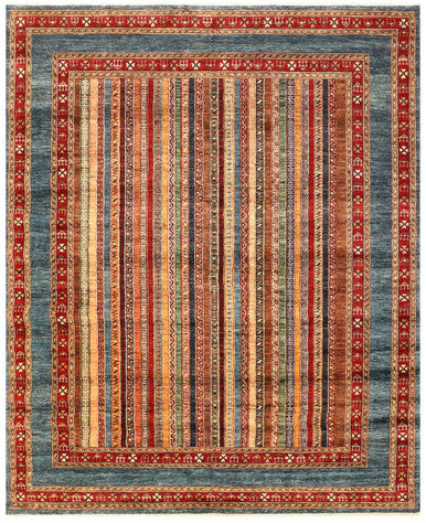Tribal Nomad Vege Dye Wool Hand Knotted Rug 8'03''x10'02''  - AR79522