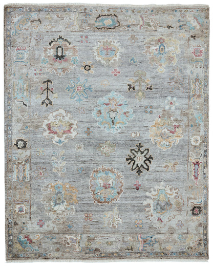 Transitional Hand Knotted Rug Wool & Silk - KAM10010
