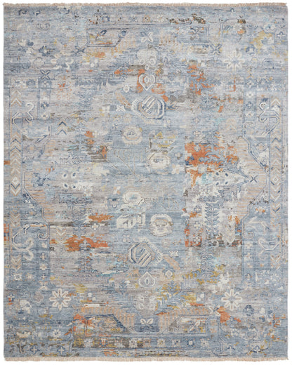 Transitional Hand Knotted Rug Wool & Silk - KKH3460