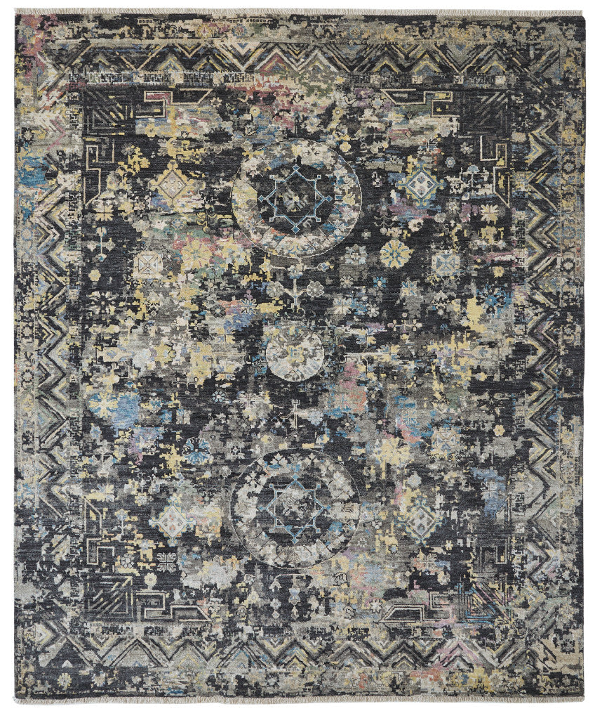 Transitional Hand Knotted Rug Wool & Silk - KKH3510