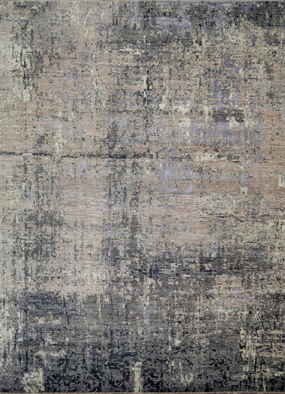 Fine Abstract  Silk and Wool Hand Knotted Rug 10'00''x13'03''  - AR78164