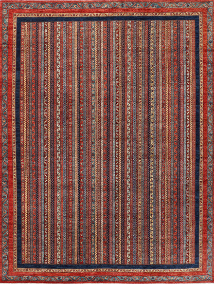 Tribal Nomad Vege Dye Wool Hand Knotted Rug 9'00''x11'11''  - AR83236