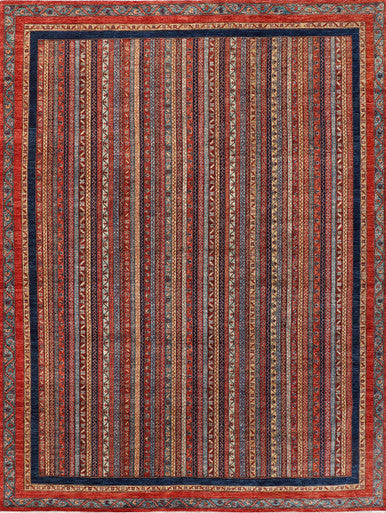 Tribal Nomad Vege Dye Wool Hand Knotted Rug 9'00''x11'11''  - AR83236