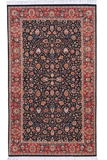 Fine Kashan Wool Hand Knotted Rug 3'01''x5'03''  - AR27278