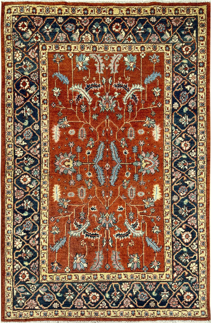 Fine Sherapi Wool Hand Knotted Rug 3'02''x4'09''  - AR81502