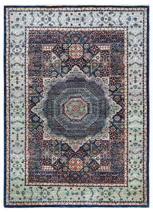 Farahan Mamluk Design Wool Hand Knotted Rug 4'08''x6'04''  - AR77022
