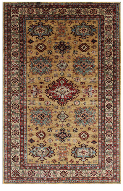 Caucasian Fine Super Kazak Wool Hand Knotted Rug 6'00''x9'05''  - AR49275