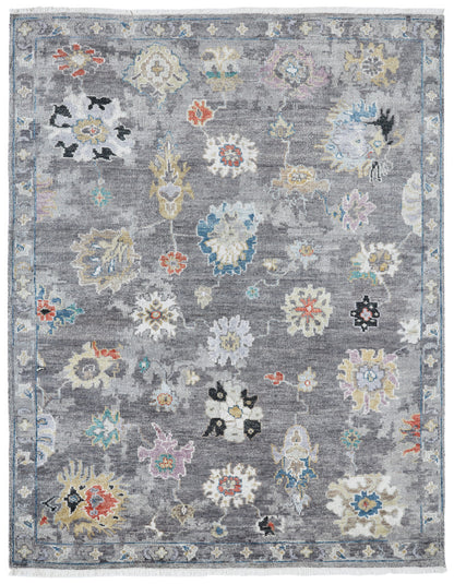 Transitional Hand Knotted Rug Wool & Silk - KAM10030