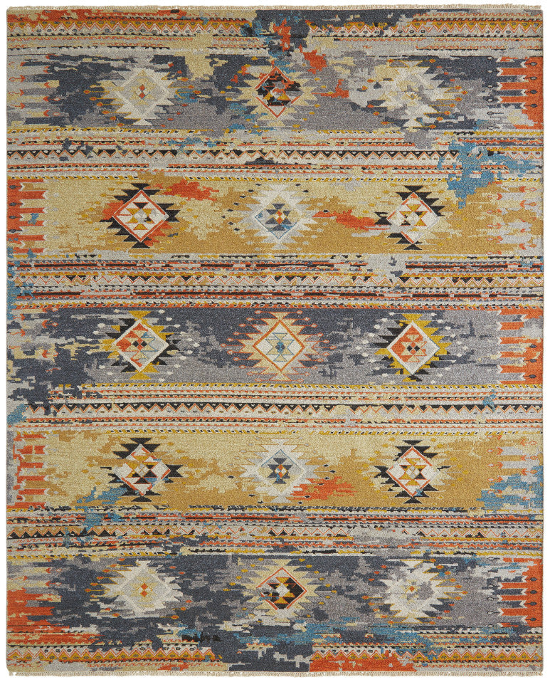 Gold Transitional Hand knotted Wool Rug Sizes From: 2x3 to 12x15 - Sku: KSK11900