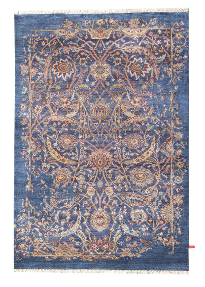 Damask Collection Handknotted Rug 3'08" X 5'11" -Art41535