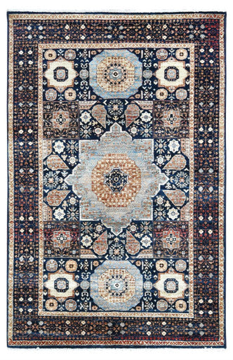 Farahan Mamluk Design Wool Hand Knotted Rug 3'10''x5'11''  - AR77017