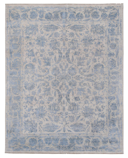 Oushak Collection With Silk Handknotted Rug 7'10" X 9'08" -Art51054