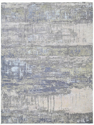 Fine Abstract  Silk and Wool Hand Knotted Rug 8'00''x10'02''  - AR77627
