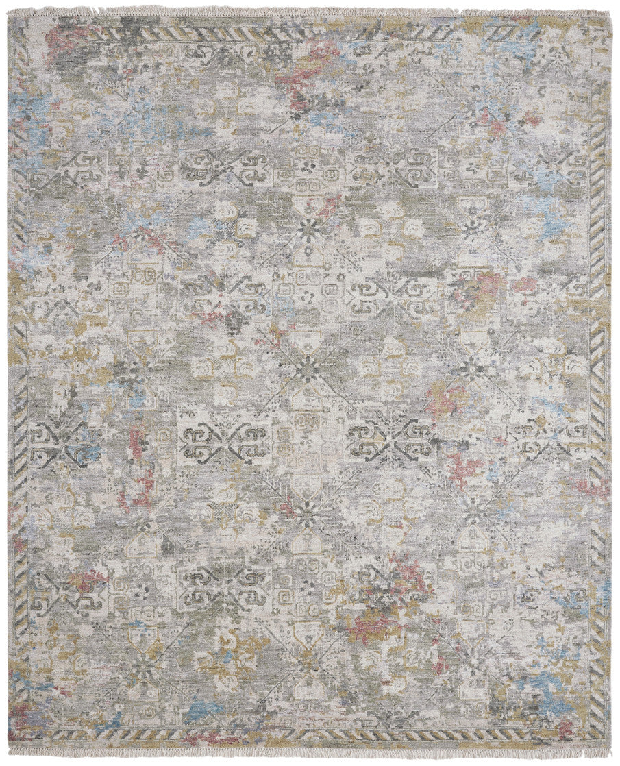 Transitional Hand Knotted Rug Wool & Silk - KKH3480
