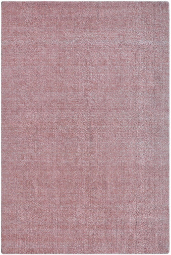 Loom Collection, Textured Solid Color Pink, Nz Wool Handknotted Rug 6'01" X 8'11" -Art94877