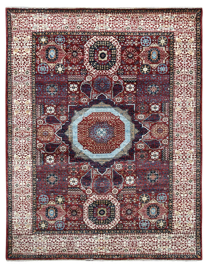 Farahan Mamluk Design Wool Hand Knotted Rug 5'00''x6'05''  - AR77020